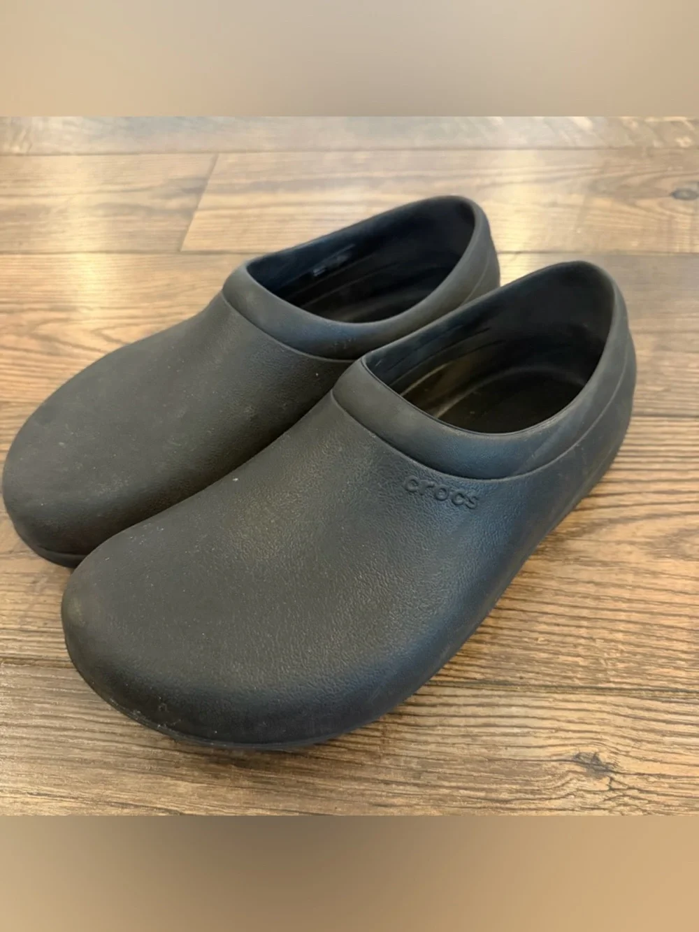 CROCS‎ Men's Black Slip-On Work Loafers Size 9
